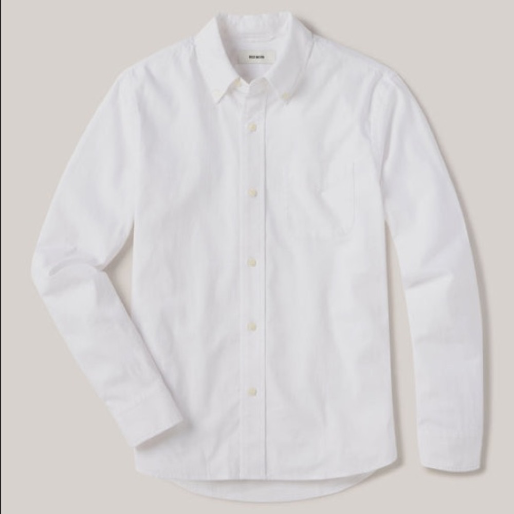 Buck Mason Perfect Oxford shirt, size Medium. Brand new with tags.